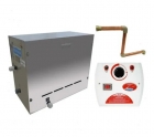 Sauna Vapor Steam Inox 12 Kw 220v/380v trif Com Quadro Analógico A + Kit