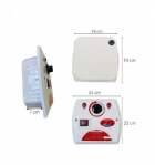 Sauna Vapor 9kw, Quadro Analógico, Luminária, Kit Instalação