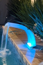 Cascata em Policarbonato com Led Piso - Pooltec