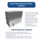 Sauna Vapor 12kw (18m3) Steam Inox + Quadro Digital Touch B